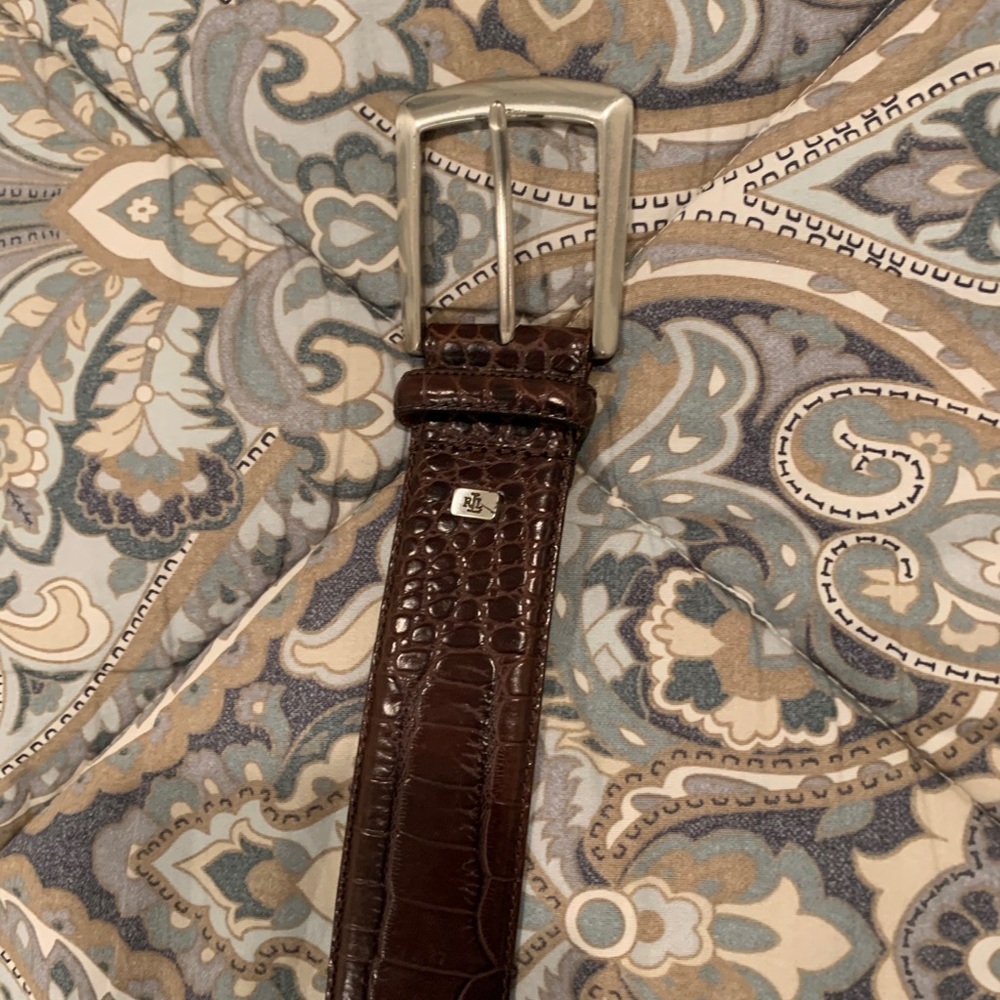 LaurenRalphLauren Italian leather belt.